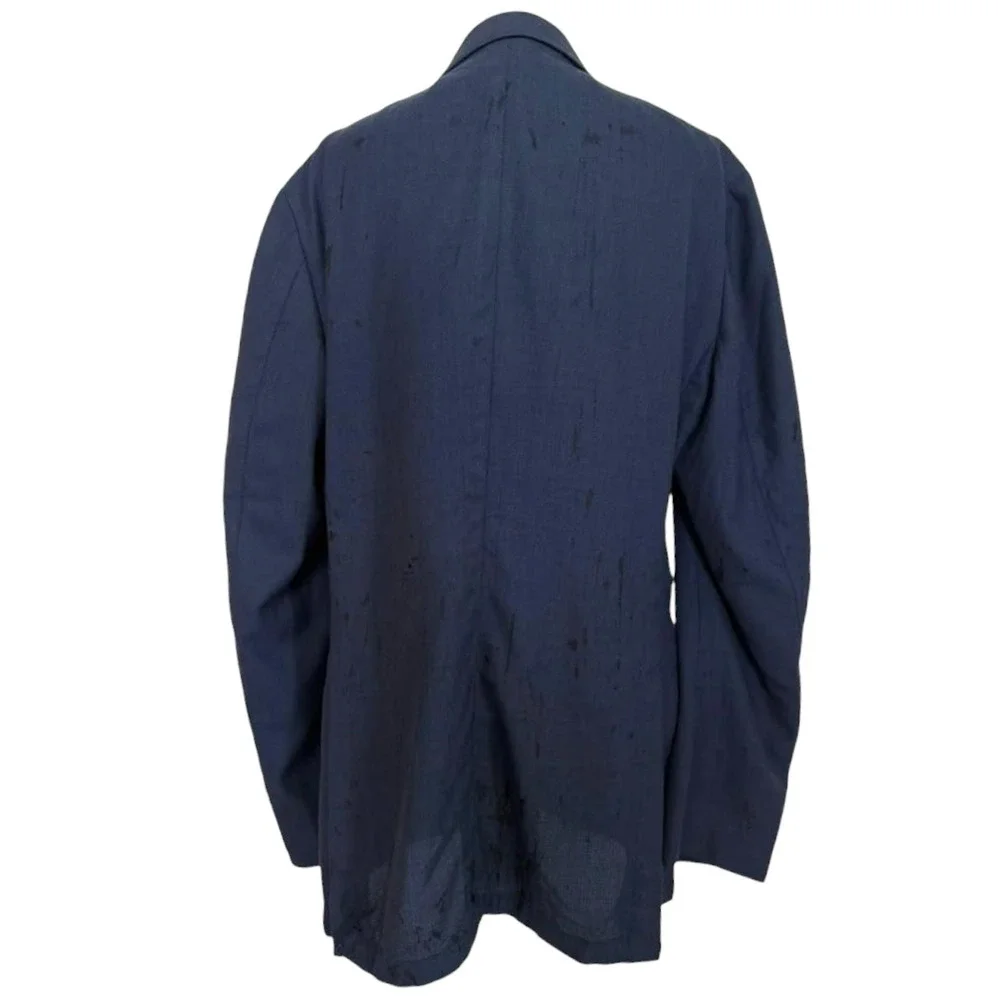 SUITSUPPLY Pure Wool Havana HL Navy Blue Blazer Jacket Size 42 US
